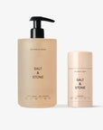 Salt & Stone Safrāna & ciedra ķermeņa kopšanas komplekts