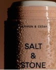 Salt & Stone Safrāna & ciedra ķermeņa kopšanas rituāla komplekts