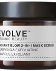 EVOLVE „Radiant Glow 2-IN-1“ pīlinga sejas maska, 60 ml