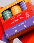 Uoga uoga Balm Trio Lūpu balzamu komplekts