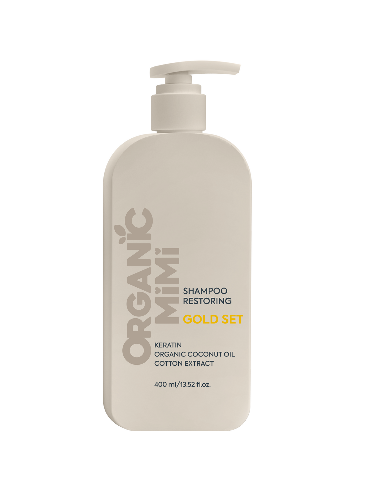 Atjaunojošs šampūns RESTORING GOLD SET Kokosrieksts un keratīns 400ml