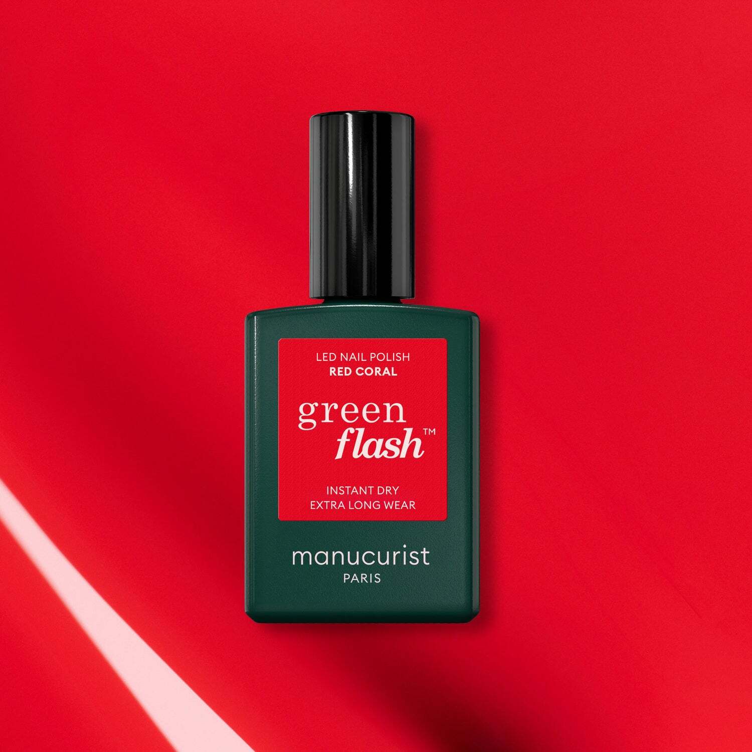 Manucurist Green Flash nagu želejlaka Red Coral, 15ml