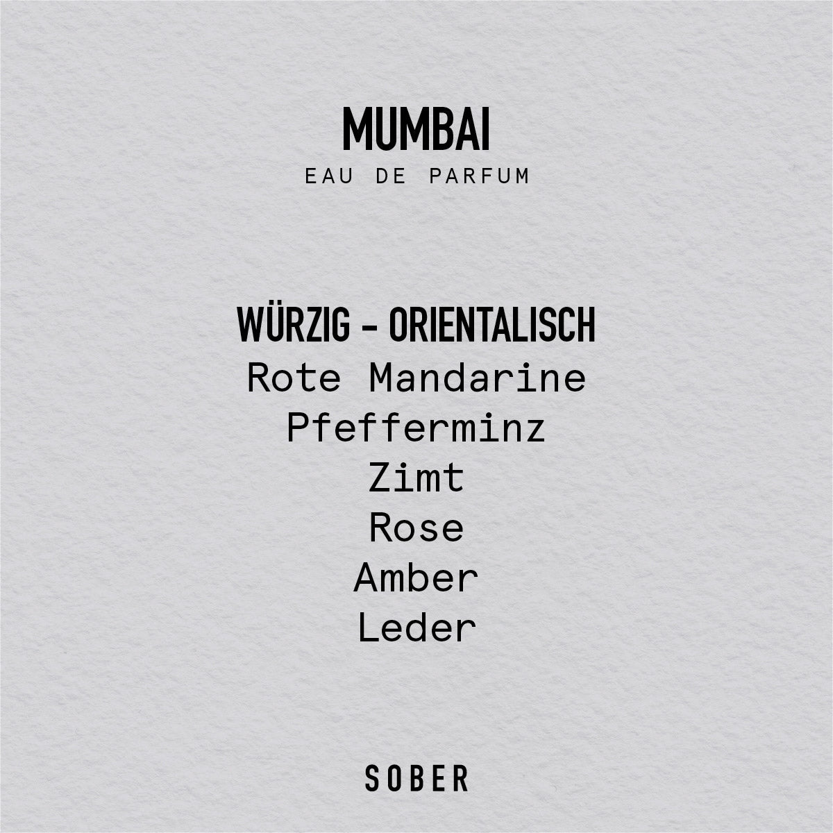SOBER smaržas MUMBAI, 50 ml