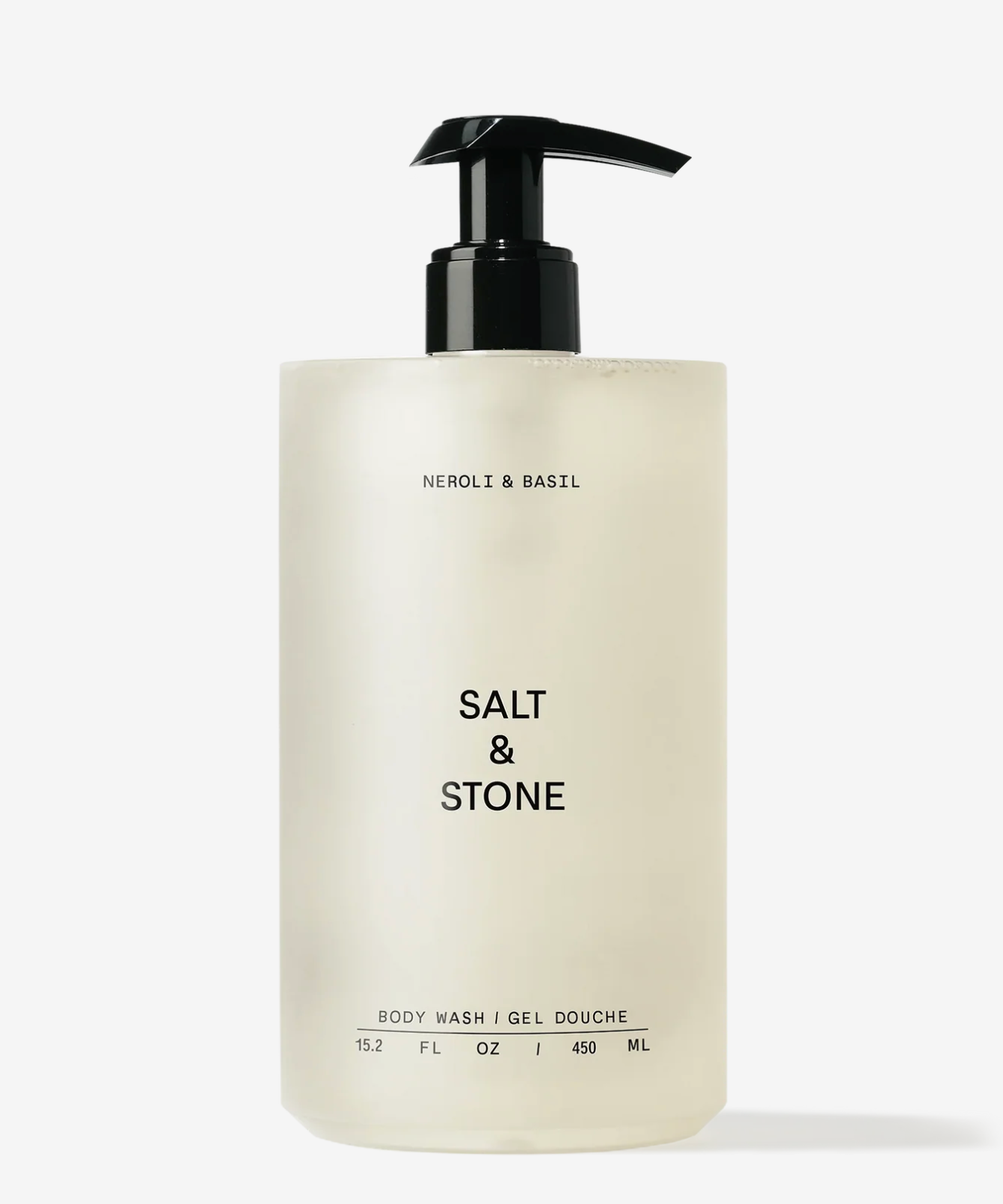 Salt &amp; Stone dušas želeja ar apelsīna ziediem, baziliku un perillas lapām, 450ml